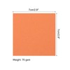 MECCANIXITY 50 Sheet Origami Paper Double Sided Dark Orange 2.5x2.5