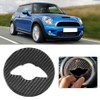 Carbon Fiber Steering Wheel Decoration Trim Decor Emblem Fit for
