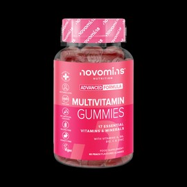Novomins Multivitamin Peach Flavour 60 Gummies 30 Days Supply