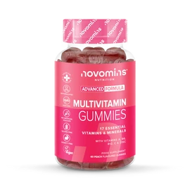 Novomins Multivitamin Peach Flavour 60 Gummies 30 Days Supply