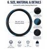Car Steering Wheel Cover for 14.5–15 Inch Wheels – PU