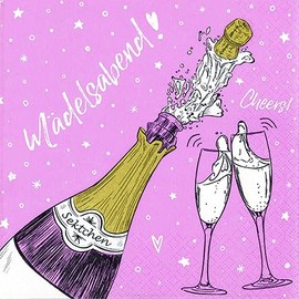 20 Napkins M?delszeit Girls Women Table Decoration 33 x 33 cm