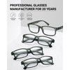 LUFF Unbreakable Reading Glasses for Women,4PCS Blue Light Blocking Reading