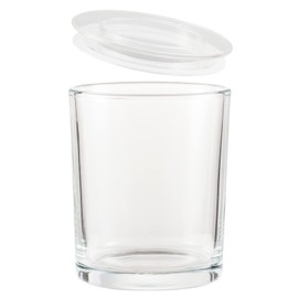 CandMak Candle Jars, 20 Pack 6 OZ Glass Empty Candle Vessels Containers Jars Bulk with Clear Lids for Making Candles (Clear)