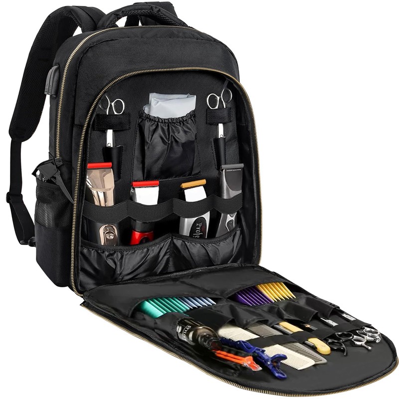 TORIBIO Barber Supplies Bag for Clippers and Supplies, Hairstylist Clipper
