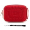 Red Nylon Durable Slim Cover Cube Carrying Case with Mesh