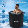 Yesker 126 Gal Ice Bath Tub with Air Ring, Portable