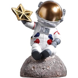 Resin Astronaut Figurine Astronaut Statue Astronaut Sculpture Crafts Figurine Outer Space Statue for Home Decor, Office Ornament - Style B