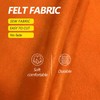 Orange Felt Fabric - 1.6mm Thickness 36" X 36" Square