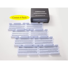 Cherishlook Professional 8packs Eyelashes - (Knot Free) Flare Black (X-Long) - 8packs only