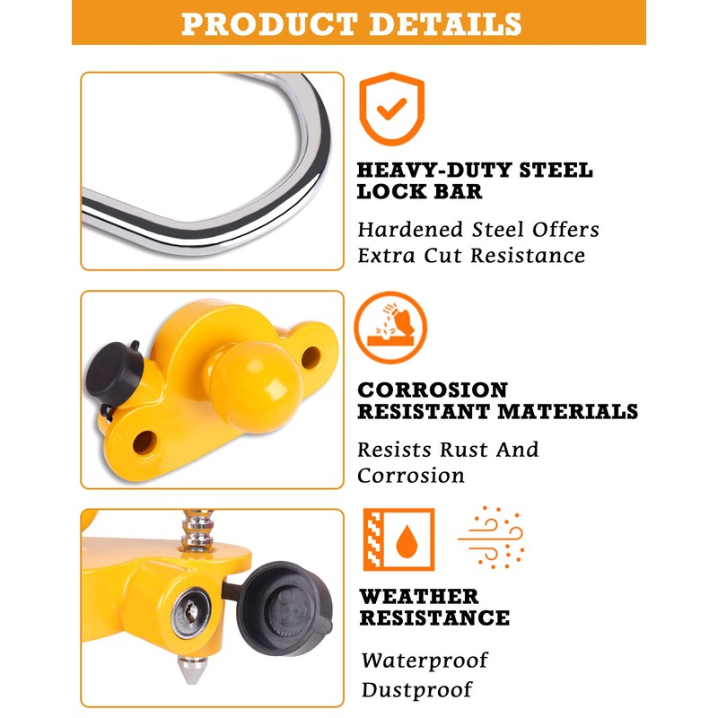 Turnart Trailer Lock, Hitch Lock, Trailer Hitch Lock, Trailer Coupler