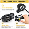 Electric Bike 130X Thumb Throttle for Speed Control – Waterproof
