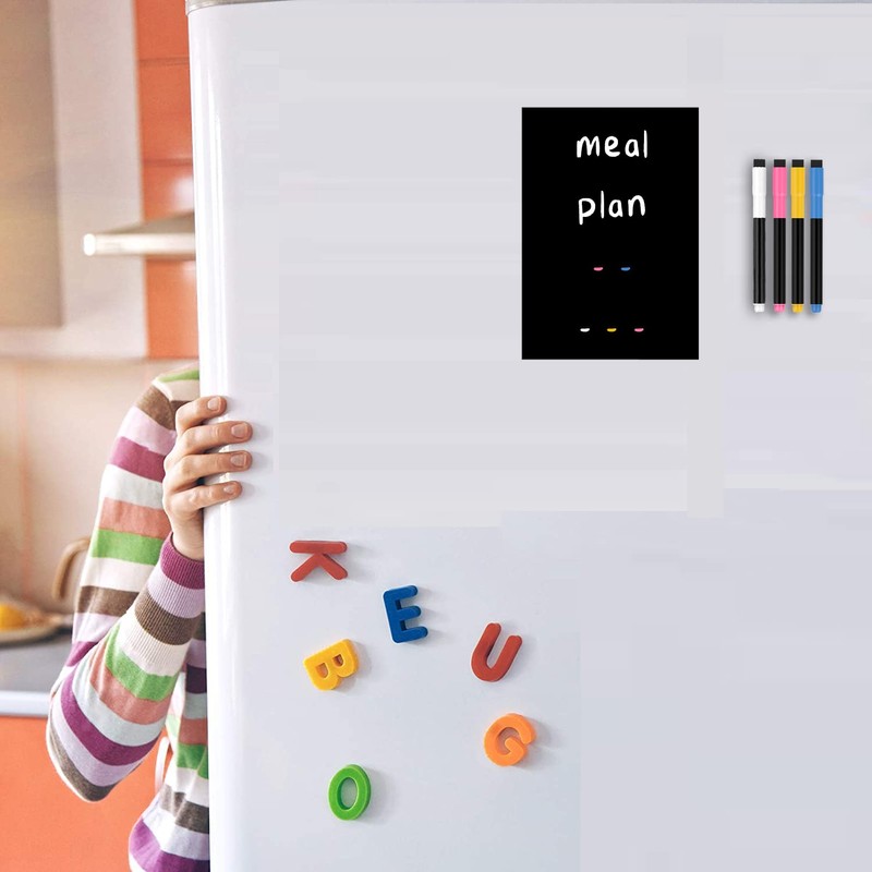 TMS Small Fridge Magnet Chalkboard | A5 Flexible Magnetic Blackboard
