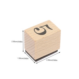 Milisten Journal Seal Stamp Number Design Wooden Stamps for DIY Crafts Scrapbooking Card Making and Creative Decoration 1 Set Seal Stamp for Handmade Projects