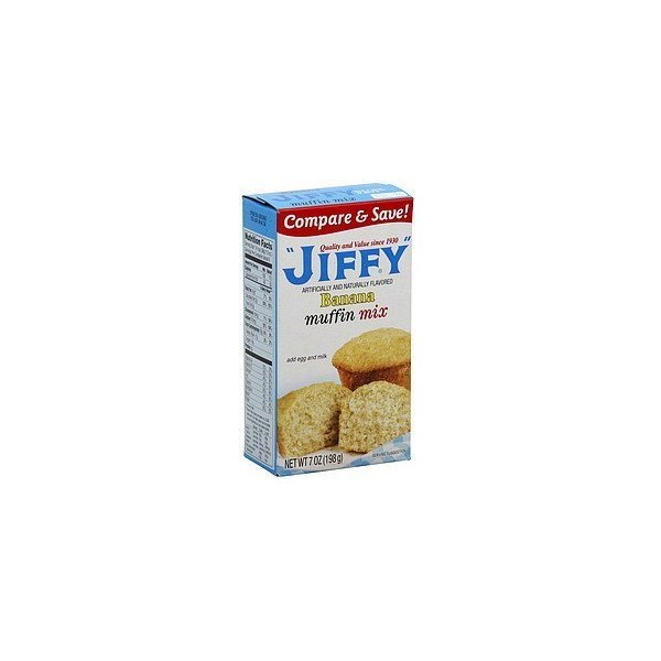 Jiffy, Banana Muffin Mix, 7oz Box (Pack of 6)