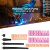 53pcs/set TIG Welding Torch Body Parts Gas Lens Nozzle Collet