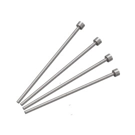 JSMOUID SKD61 Straight Ejector Pins, 1/8" Dia Round Tip Punch 127mm (5") Long Silver Gray 4pcs