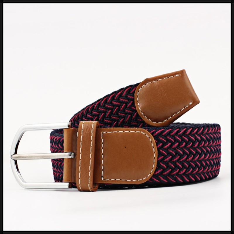 White Fang BT472 Braided Belt, Gold, Casual, No Holes, Simple,