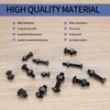 500 Pcs Nuts and Bolts Assorted Set, Black Hex Socket