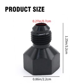 Zreneyfex 2PCS 8AN Female 6AN Male Reducing Fittings, Flare Reducer Adapter for Changing Fittings with Female/female Threaded Connections