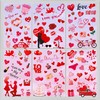 Valentines Day Decor Window clings 10 Sheet for Glass Windows