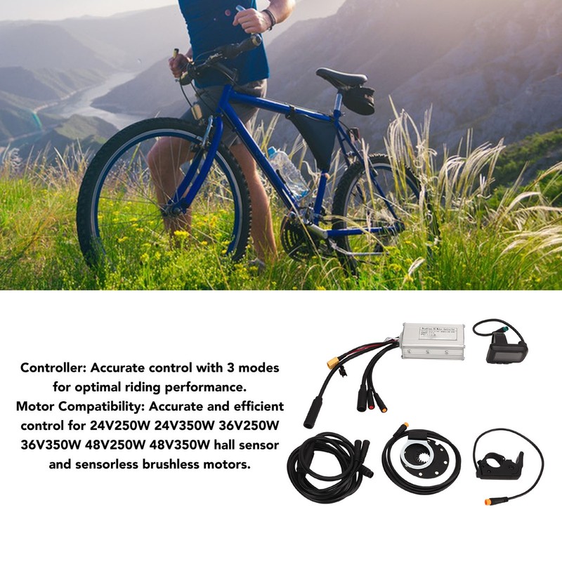 Bike Conversion Kit 17A Speed Controller EN06 Panel Thumb Throttle