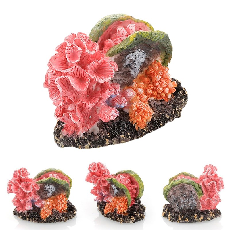 AIMALL Aquarium Resin Coral Decorations, Marine Simulation Micro Landscape for