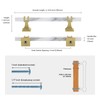 Lepatape 10 Pack 5 Inch White Marble Cabinet Pulls, Gold