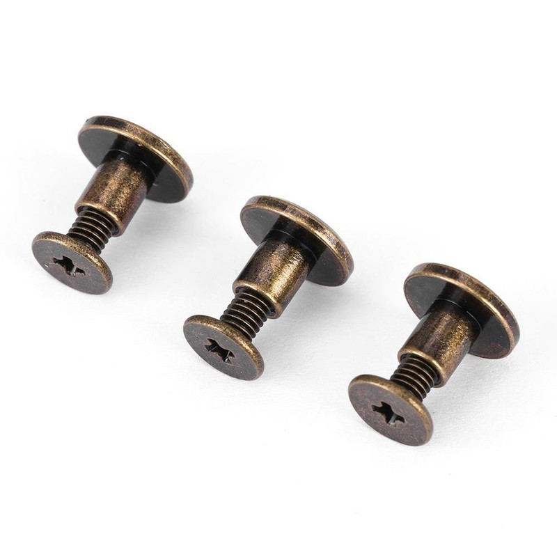 Flat Head Copper Brass Screws Nuts Nails Rivets Leather Cap