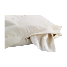 WENKO Over-Door Laundry Hamper Canguro Beige Rose-Free Stainless Steel Hooks and Practical Zip Opening for Easy Laundry Removal, 65 L Storage Space in One Compartment, (W x H x D): 52 x 81 x 10 cm