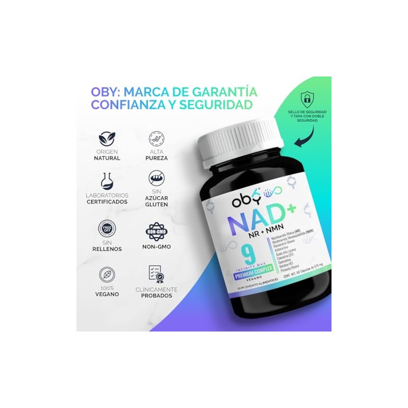 Nad Trans Resveratrol Combinación Superior Nmn Nicotinamida Ribosa Fortalecido Ingredientes