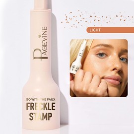 Faux Freckle Stamp,Liquid Freckle Pen, Fake Freckles Stamp Air Cushion, Long Lasting Waterproof Quick Dry Lifelike Magic Freckles Stamp (LIGHT)