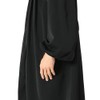 IvyRobes Unisex Premium Matte Black Baptismal Robe with Weighted Hem