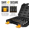 BOEN Pro 1/2" Drive Metric Deep Impact Socket Set, 21-Piece