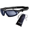 bollé SAFETY Rush+ Goggles, 4-Piece Set, (Goggles, Gasket Kit, Pouch,