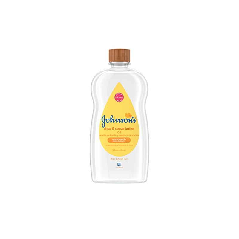 Aceite de bebé Johnson's con karité y manteca de cacao,