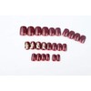 Set of 24 Nails Nail Tips False Nails Wine Star