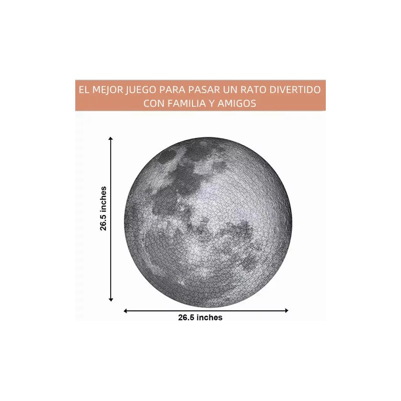 Rompecabezas De Luna De 1000 Piezas Juguetes Antiestres