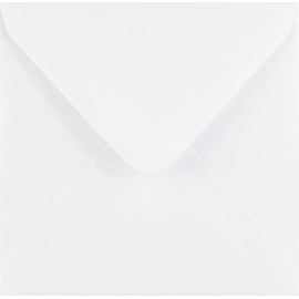 155 x 155mm (6x6) Square White Envelopes x 25