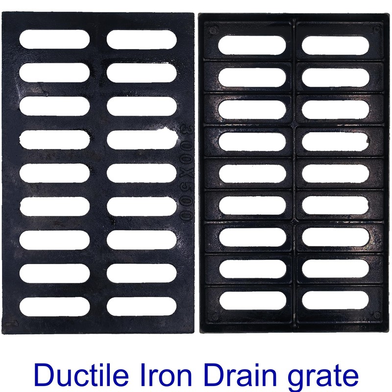 DuuMuut Cast Iron Drain Grate, 20x12 Outdoor Drain Cover, A