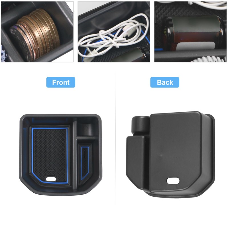 Coleya Centre Console Storage Box Compatible with VW T-ROC 2018-2024,