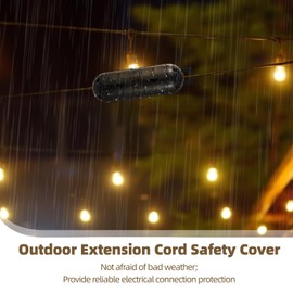 20 PCS Outdoor Extension Cord Covers, IP44 Waterproof Outdoor Plug Safety Cover, Weatherproof Socket Protector Outlet Cover, Electrical Connection Box for Power Tools, Holiday Decor Lights