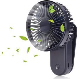 KONPWAY Portable Mini Clip on Fan, 4000mAh Rechargeable USB Battery Operated Stroller Fan with Magnetic, Royal Blue