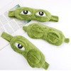 Sad Frog Eyepatch Blindfold Sleep Character Eye Mask Ice Eyepatch Sad Eyes Blackout Sleep frog eye patch 2ea