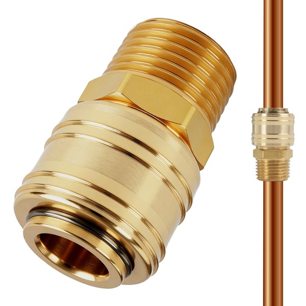 2 Stück Schnellkupplung Druckluft NW 7,2 mit 1/2 Zoll Außengewinde