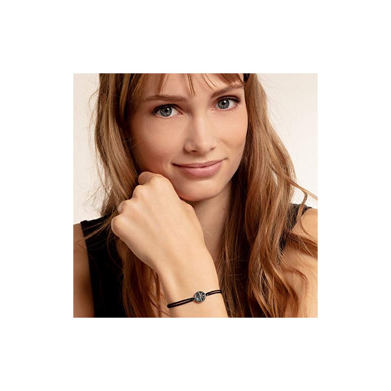 Thomas Sabo Unisex Bracelet 925 Sterling Silver Blackened, Silver
