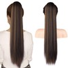 SEIKEA 28" Ponytail Extensions Drawstring Long Straight Fake Pony Tail