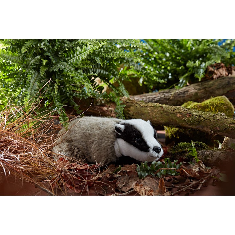 Living Nature Badger Plüschtier aus Dachs. 27 cm.