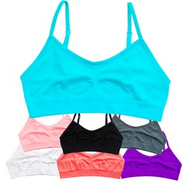 Alyce Ives Intimates Seamless Girls Sports Bra, Pack of 7