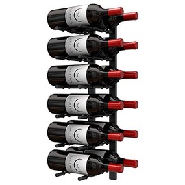 Ultra Wine Racks Wall Mounted Wine Racks (2 Feet 2 Deep, Matte Black)